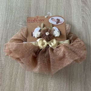 NWT … ELLY & EMMY “2 Piece” Headband & Tutu Set